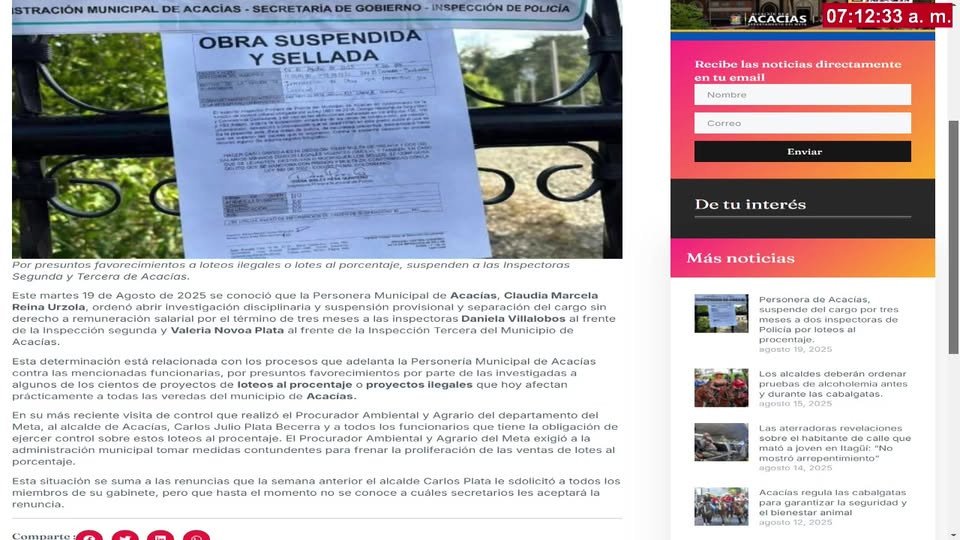 #Acacías #NoticiasDeAcacías #Actualidad Las noticias para hoy miércoles 20 de Agosto de