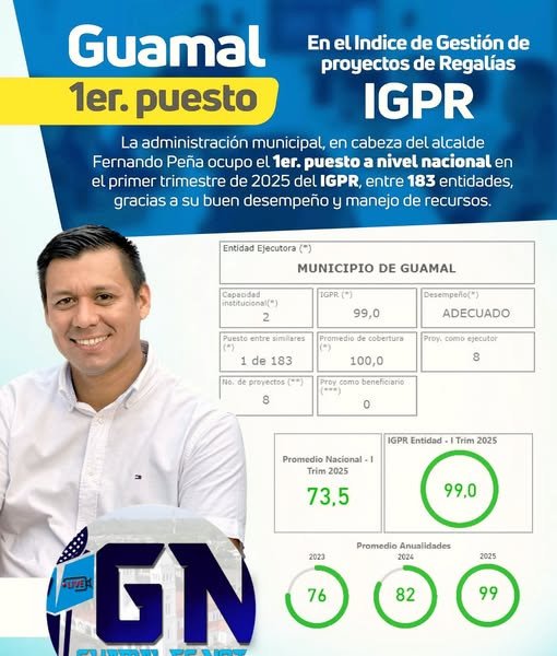 #Noticia | Guamal, Meta, líder nacional en gestión de regalías En el