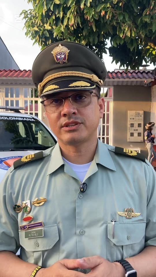 El Coronel Milton Melo, comandante de la Policía Metropolitana de Villavicencio, nos
