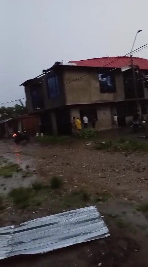 #Dinamarca #Vendaval Algunos habitantes de Dinamarca manifiestan que nunca antes habían visto