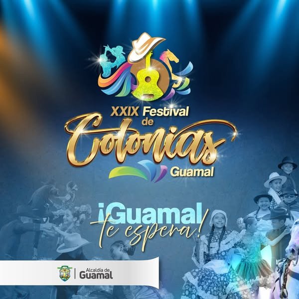 #guamalmeta Programación oficial del XXIX Festival de Colonias de Guamal 2025 La