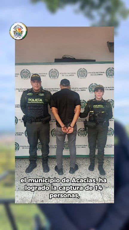 EN ACACÍAS NO BAJAMOS LA GUARDIA FRENTE A LA DELINCUENCIA El comandante