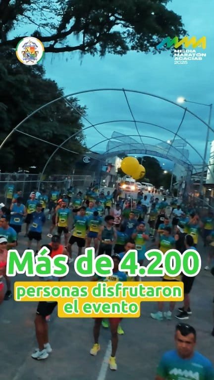 LA MEDIA MARATÓN DE ACACÍAS POTENCIALIZÓ EL TURISMO Y LA ECONOMÍA LOCAL