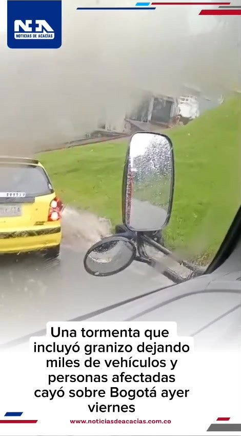 Ayer viernes Bogotá vivió un verdadero "diluvio"