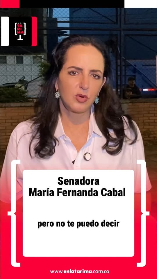 #Acacías #JuanGuillermoZuluaga #MafeCabal A la senadora María Fernanda Cabal niega que al