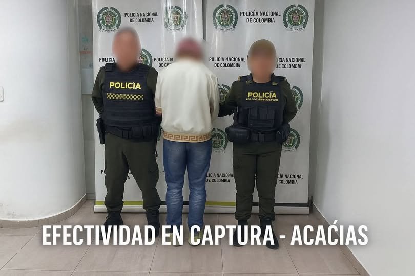 #Acacías #Capturado La Alcaldía de Acacías de Acacías informa que el delincuente