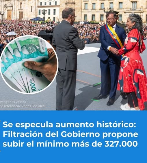 #reportajenacional Se filtra borrador del Gobierno: salario mínimo subiría 23% en 2026