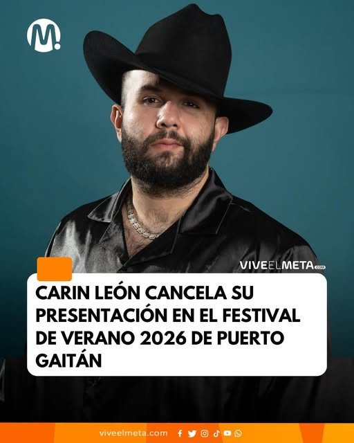 El cantante mexicano Carin León no se presentará en el Festival de