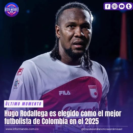 Hugo Rodallega es elegido como el mejor futbolista de Colombia en el