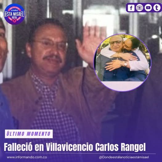 Falleció en Villavicencio Carlos Rangel Se ha confirmado el fallecimiento de Carlos