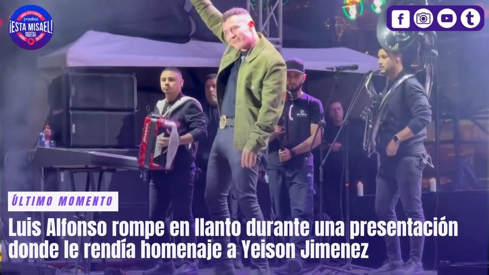 Luis Alfonso rompe en llanto durante una presentación donde le rendía homenaje