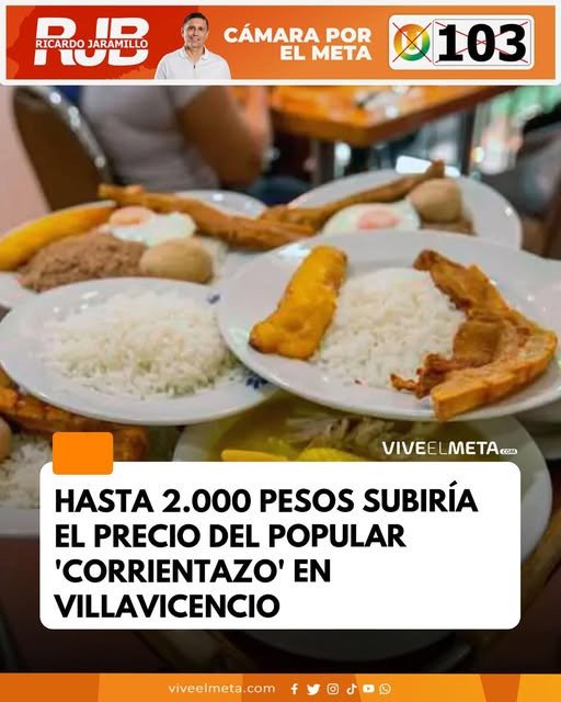 El aumento responde al alza de ingredientes, transporte y costos de preparación,