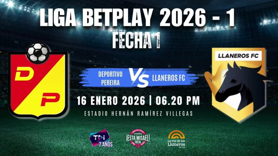 #EnVivo Deportivo Pereira VS Llaneros FC - #Ligabetplay2026 - Fecha 1