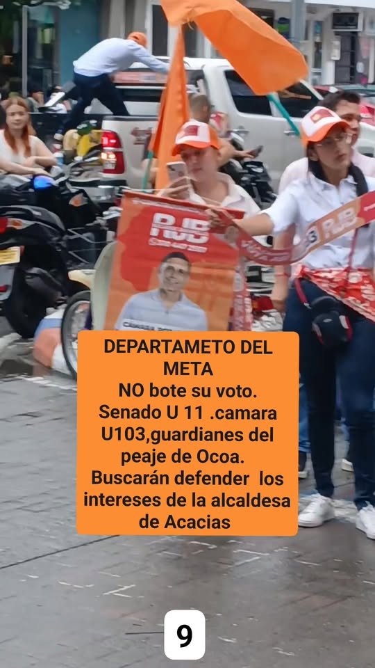 #acacias Guardianes del peaje y del continuismo De llegar al Congreso de