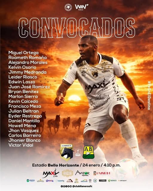 ¡Lista de convocados para el primer partido en casa del 2026! Jugadores