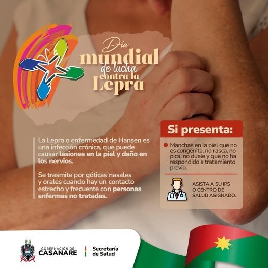 Día Mundial de la lucha contra la lepra Casanare se suma a